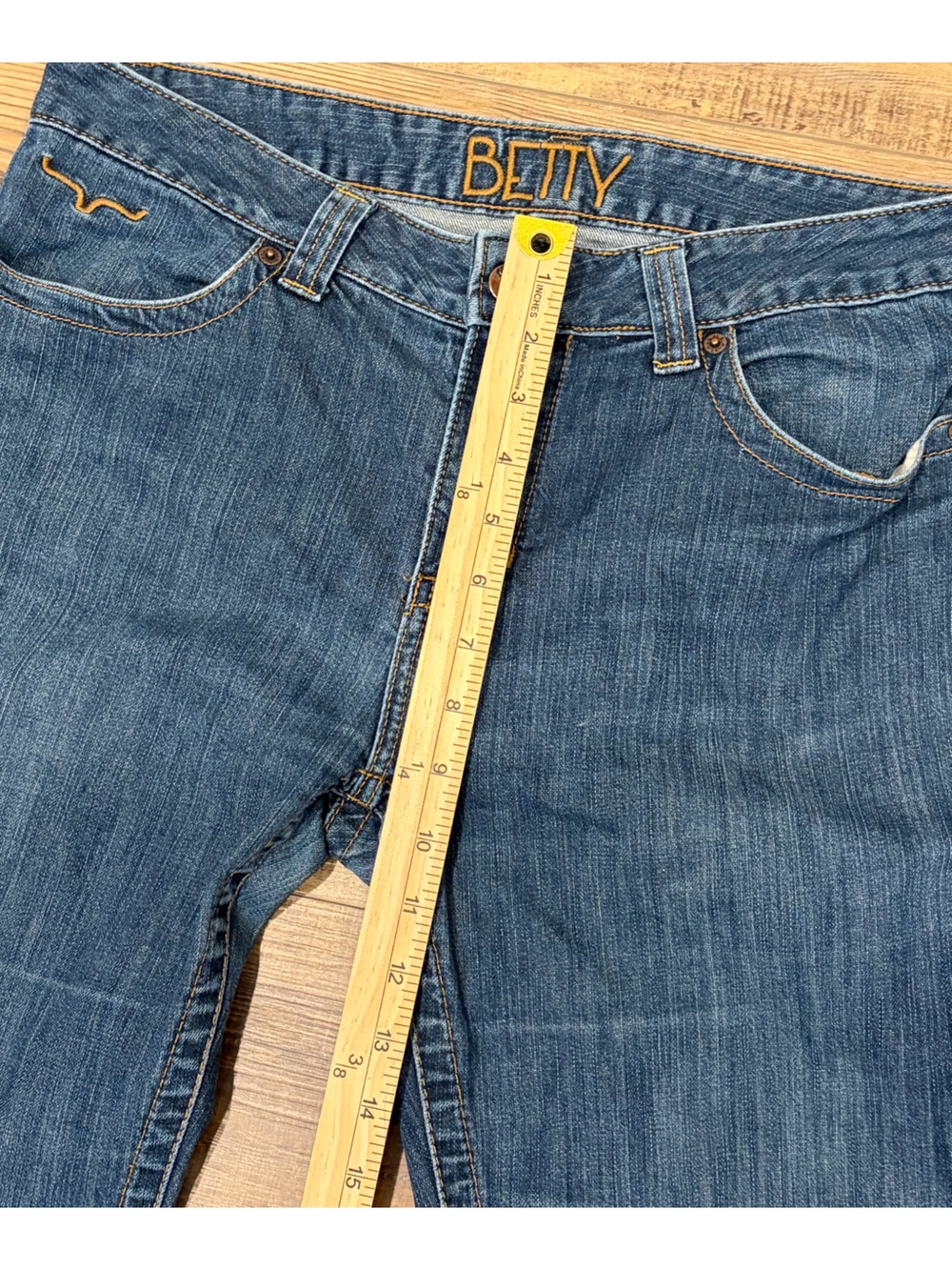 Kimes Ranch Betty Women's Straight-Leg Jeans in Indigo Blue size 10/34 and 33L - Picture 9 of 12